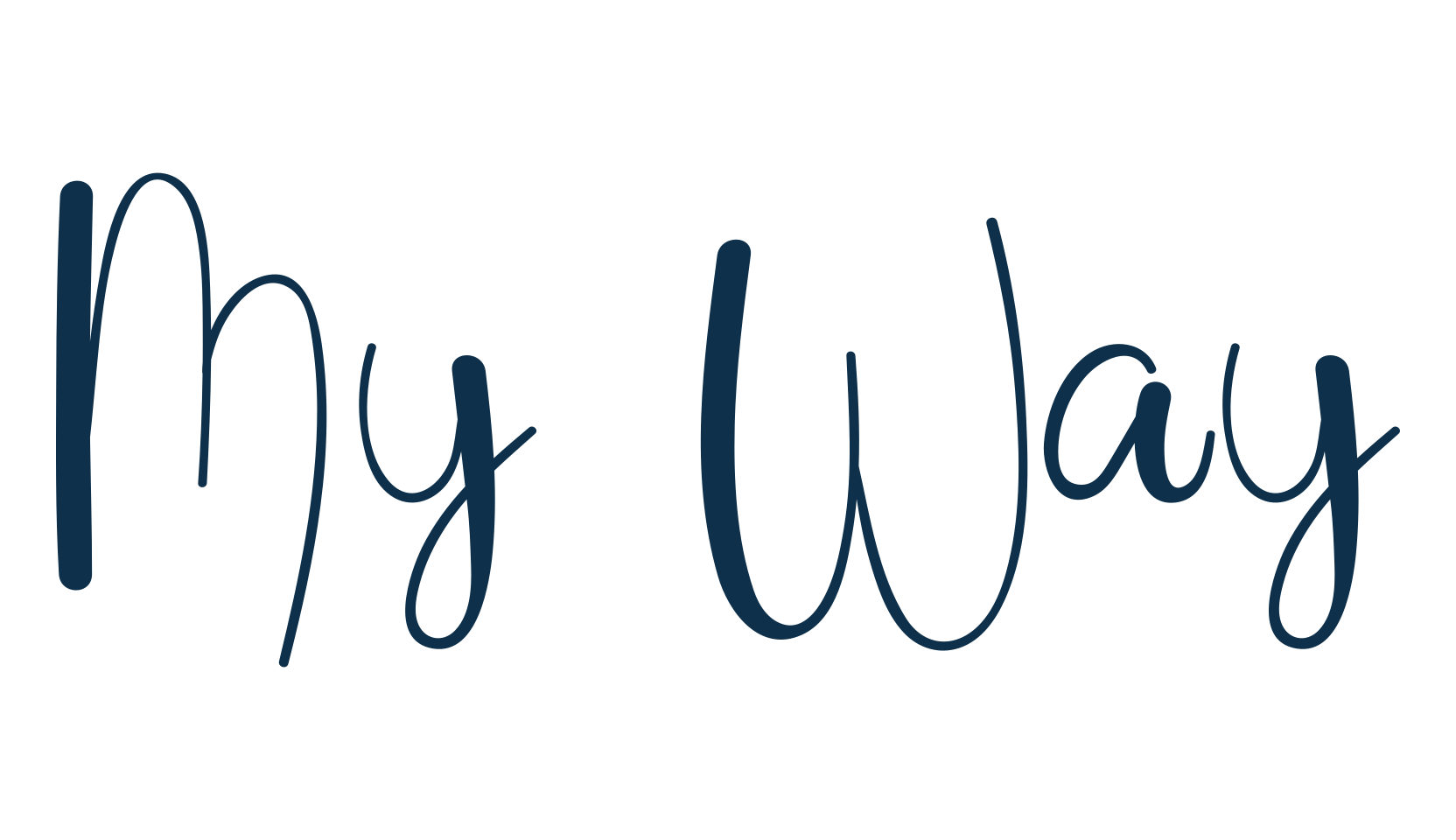 My Way, fancy decorative font preview
