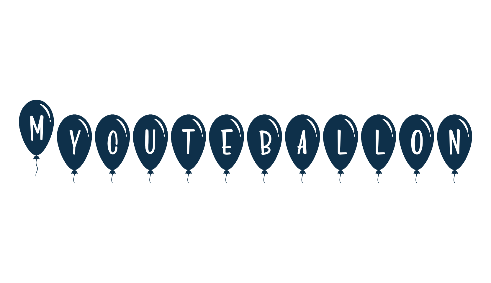 Mycuteballon, fancy decorative font preview