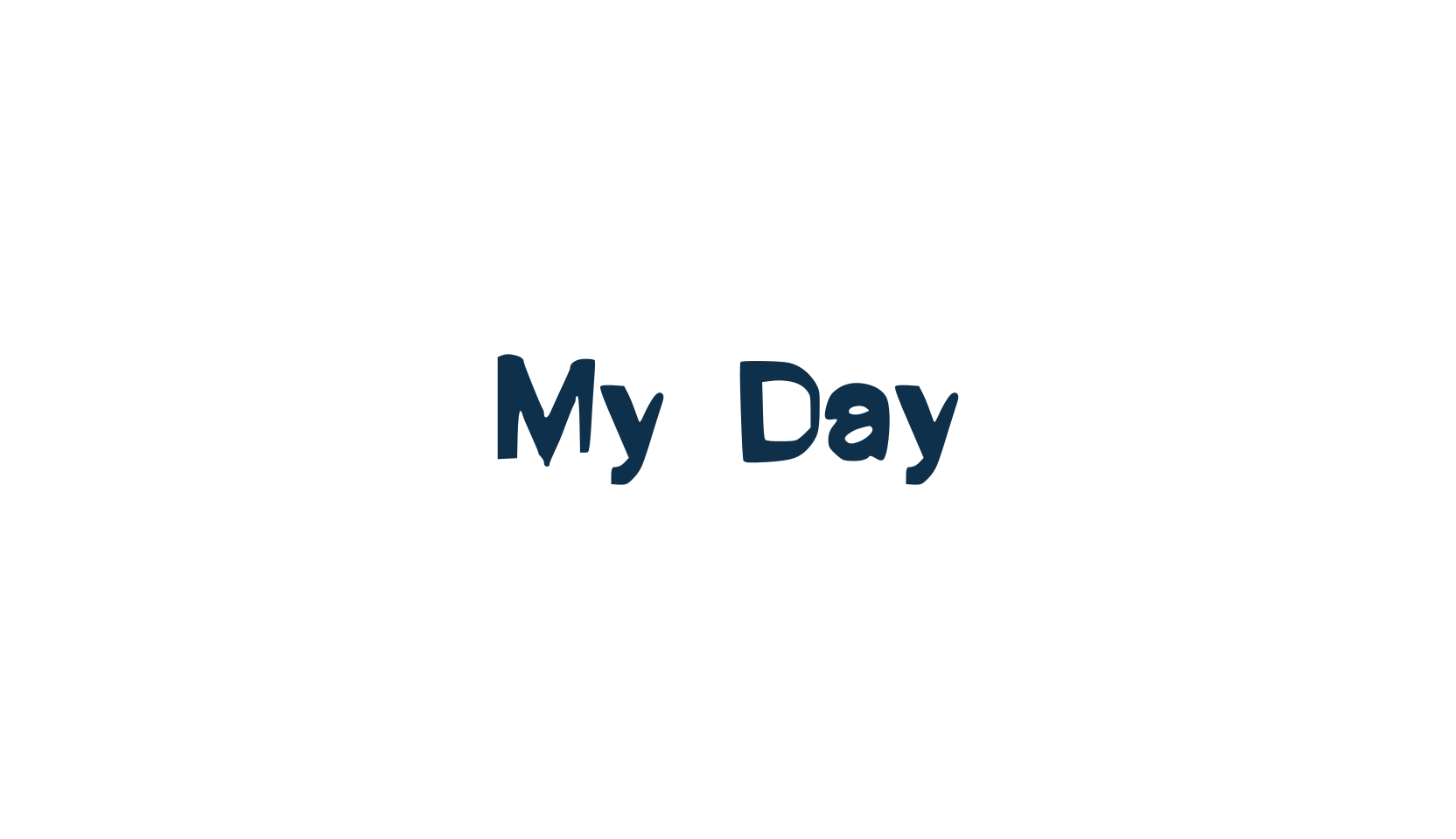 My Day, fancy various decorative font preview
