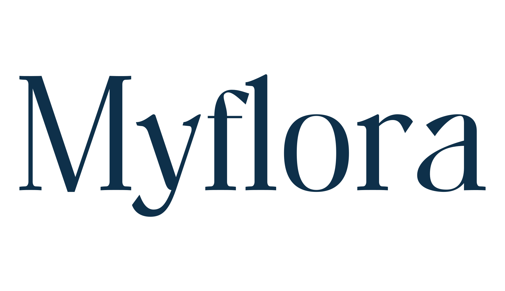 Myflora, basic serif font preview