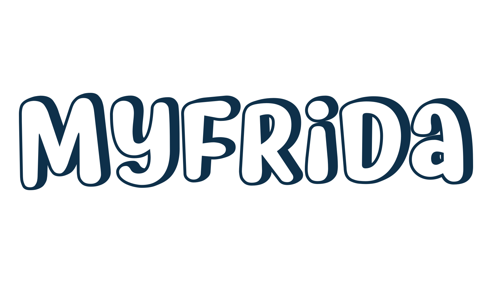 Myfrida, fancy groovy decorative font preview