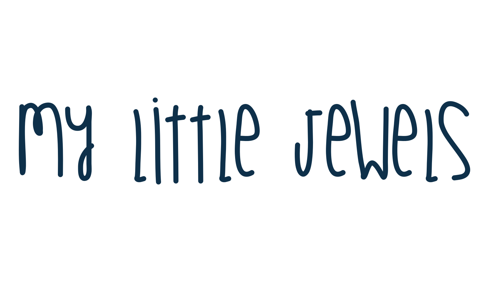 My Little Jewels, script handwritten fancy decorative calligraphy font preview