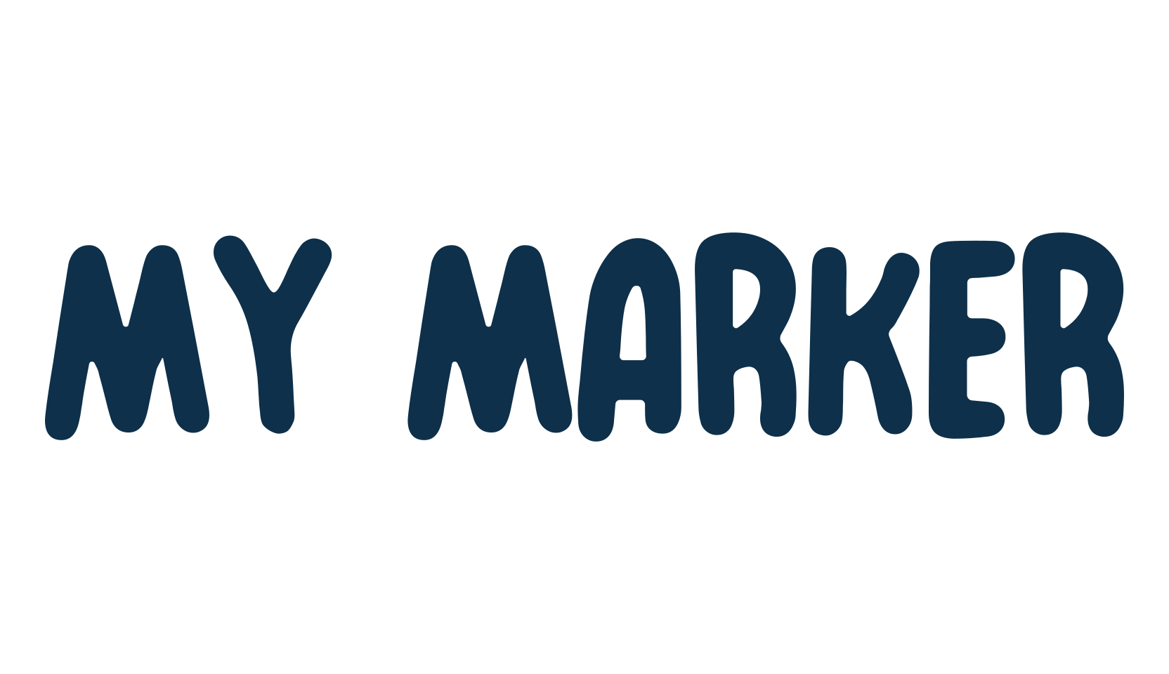 My Marker, fancy cartoon decorative font preview