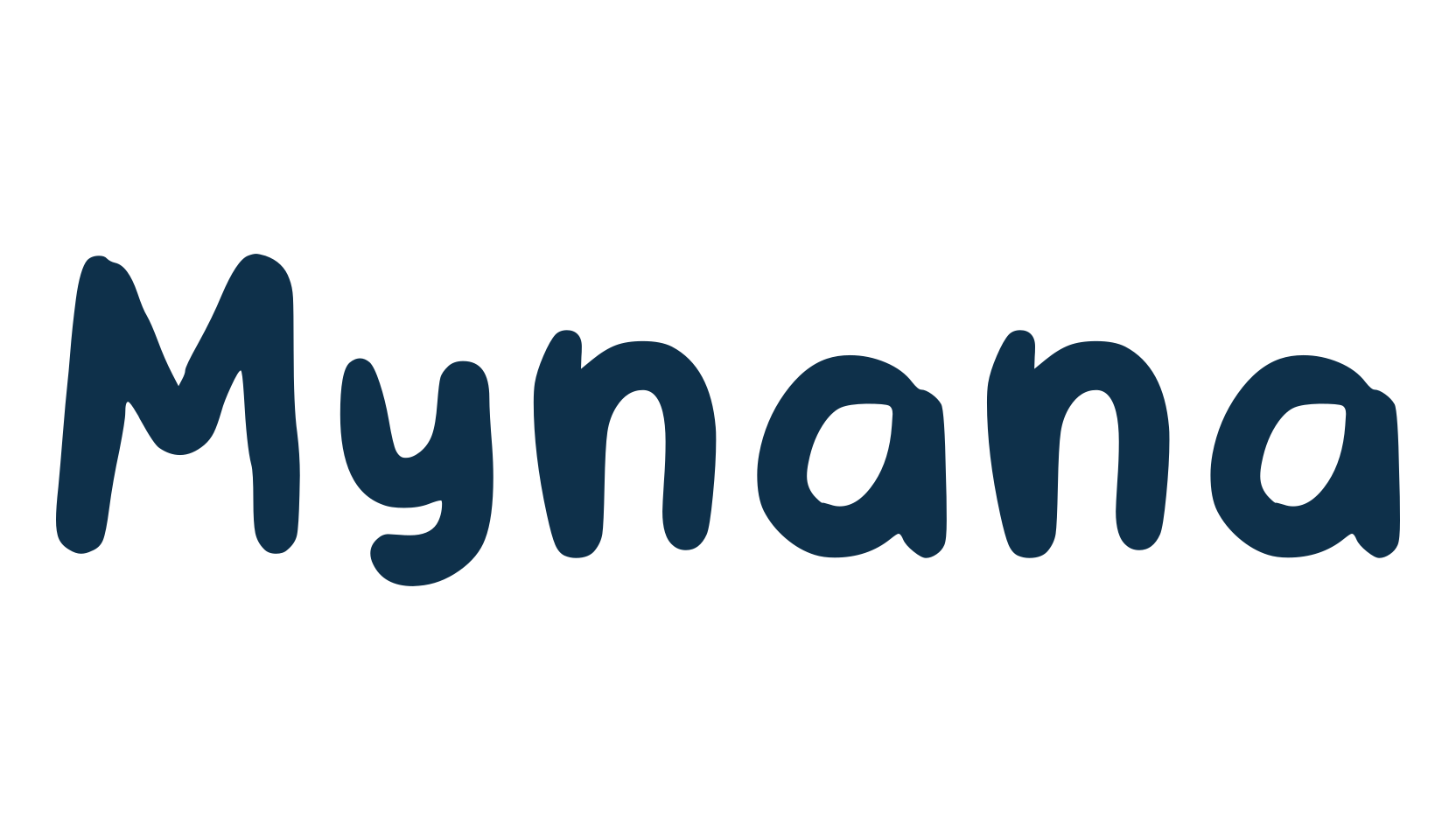 Mynana, script handwritten fancy decorative calligraphy font preview