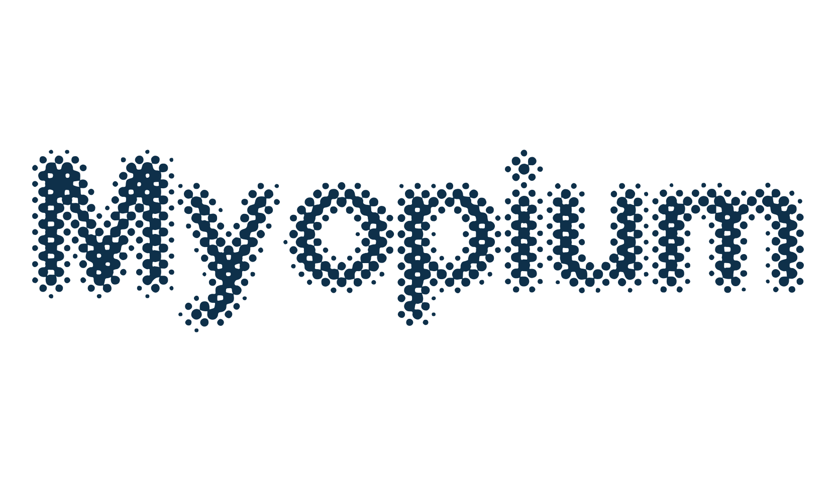 Myopium, fancy distorted decorative font preview