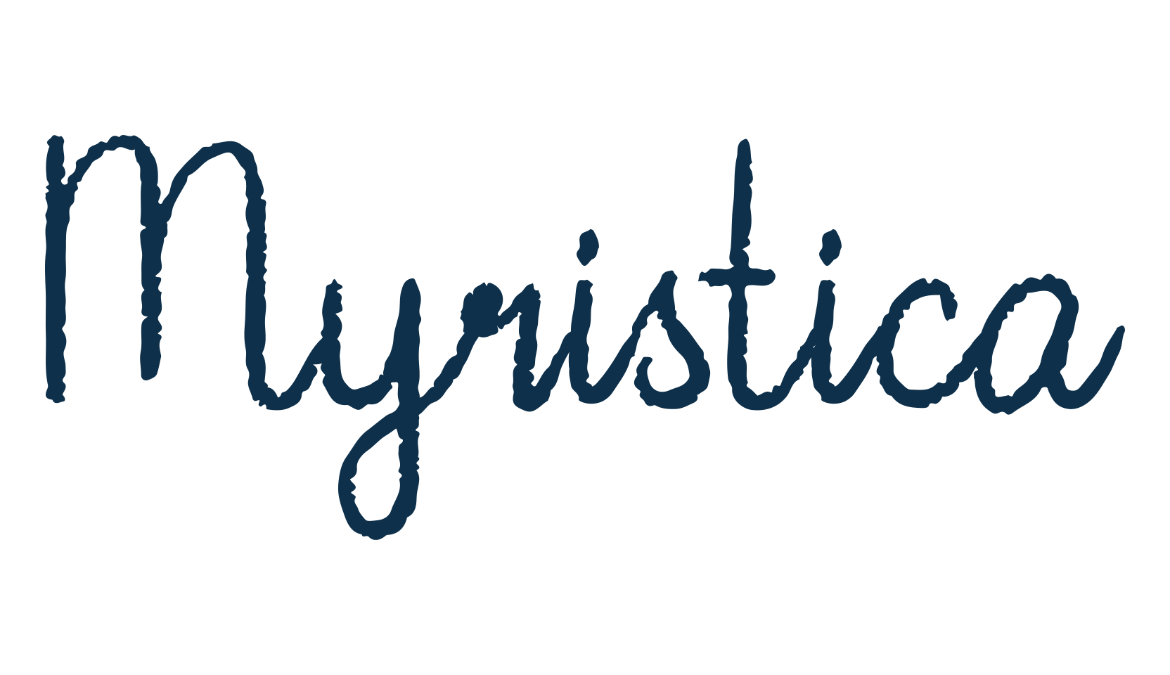 Myristica, script brush fancy decorative calligraphy font preview