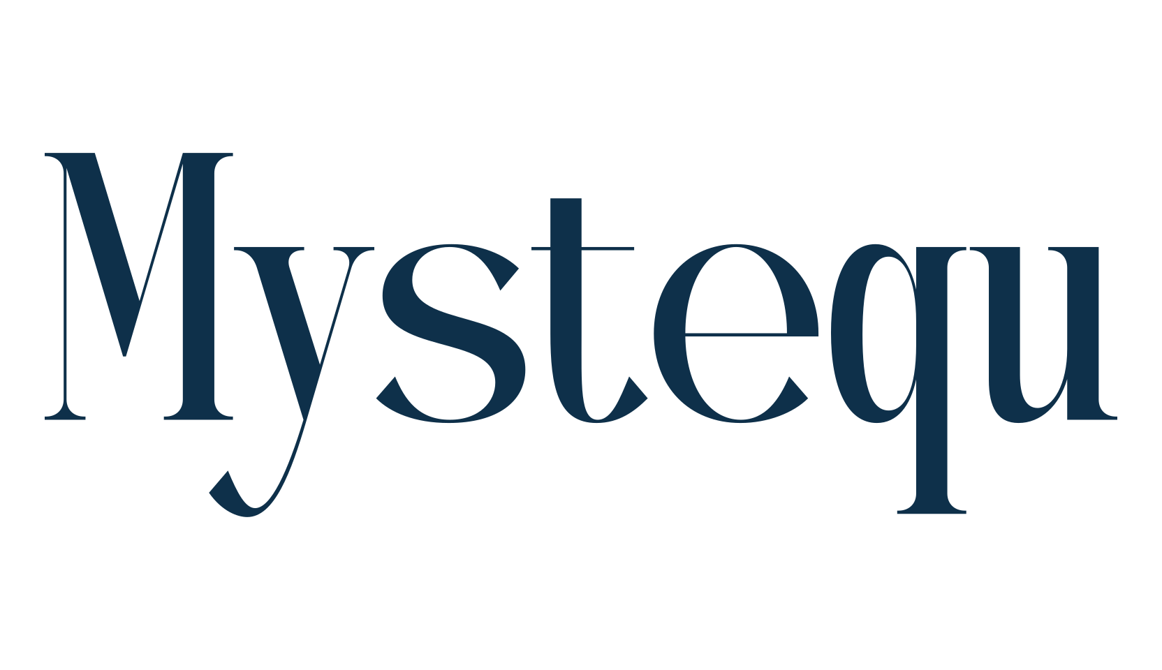 Mystequ, serif font preview