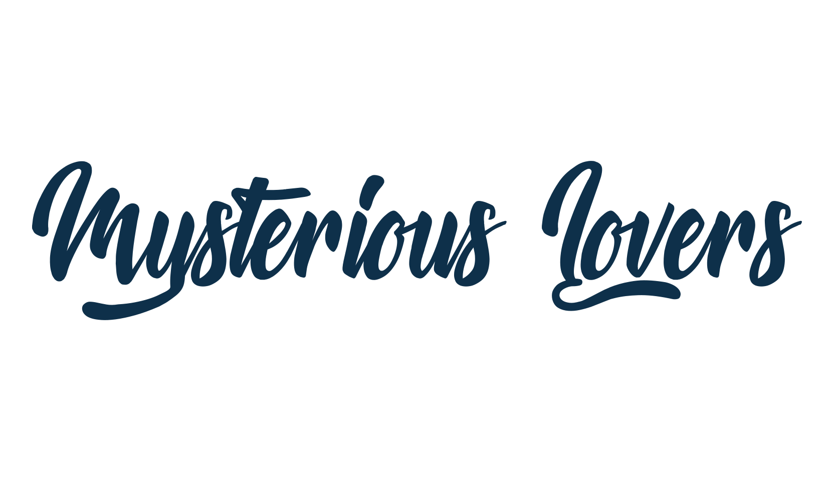 Mysterious Lovers, calligraphy font preview