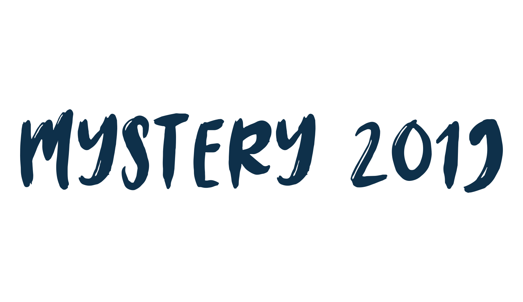 Mystery 2019, brush font preview