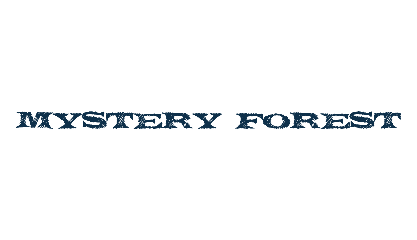 Mystery Forest, halloween font preview