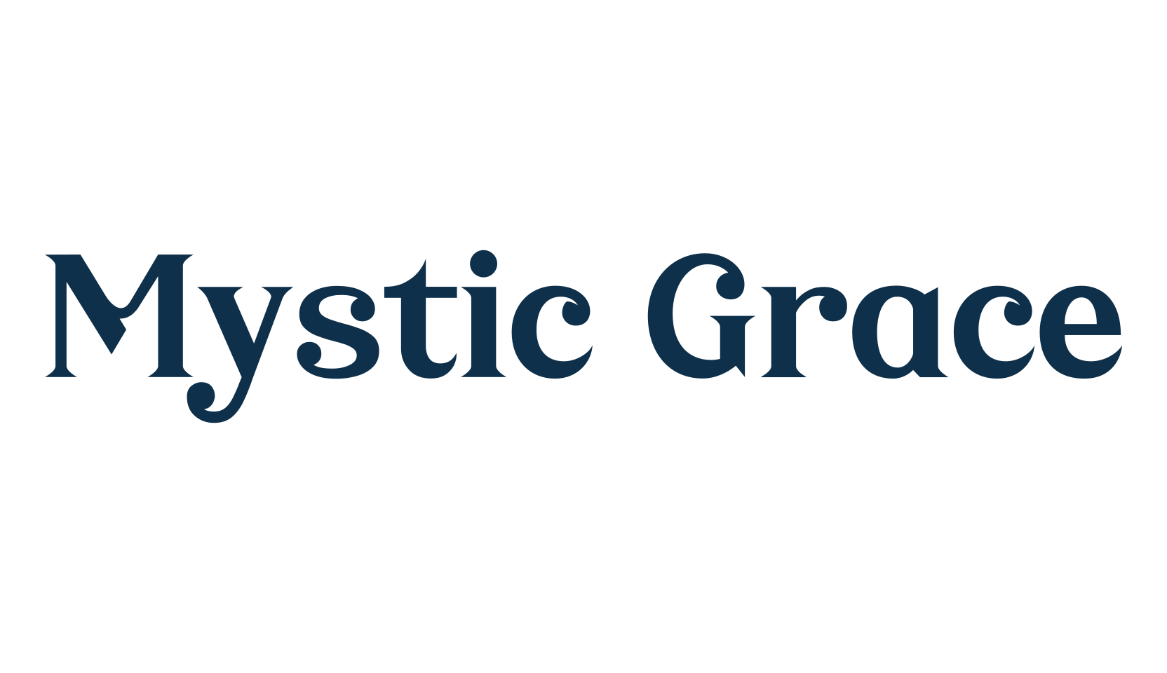 Mystic Grace, basic serif font preview