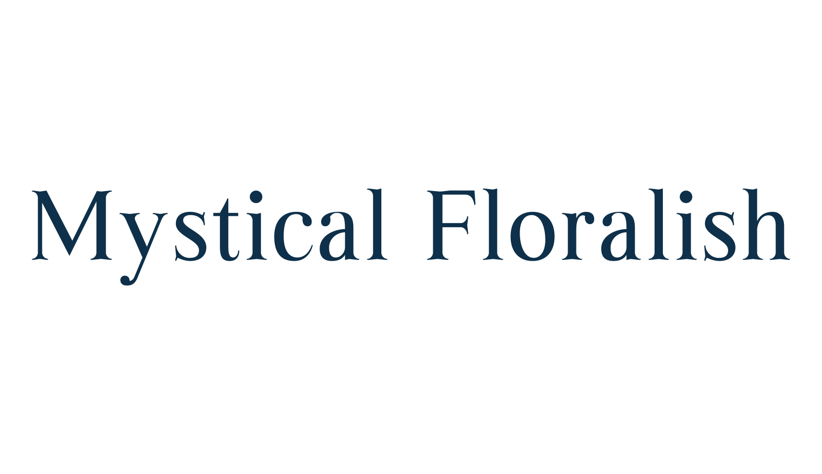Mystical Floralish, basic serif font preview