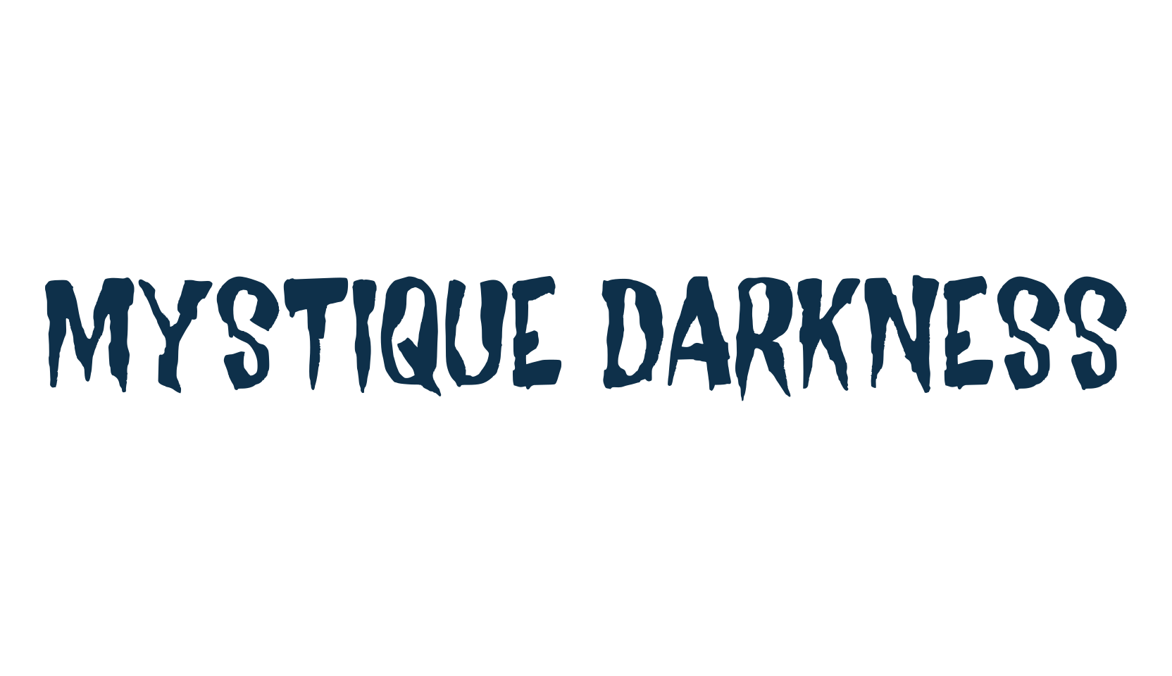 Mystique Darkness, halloween font preview