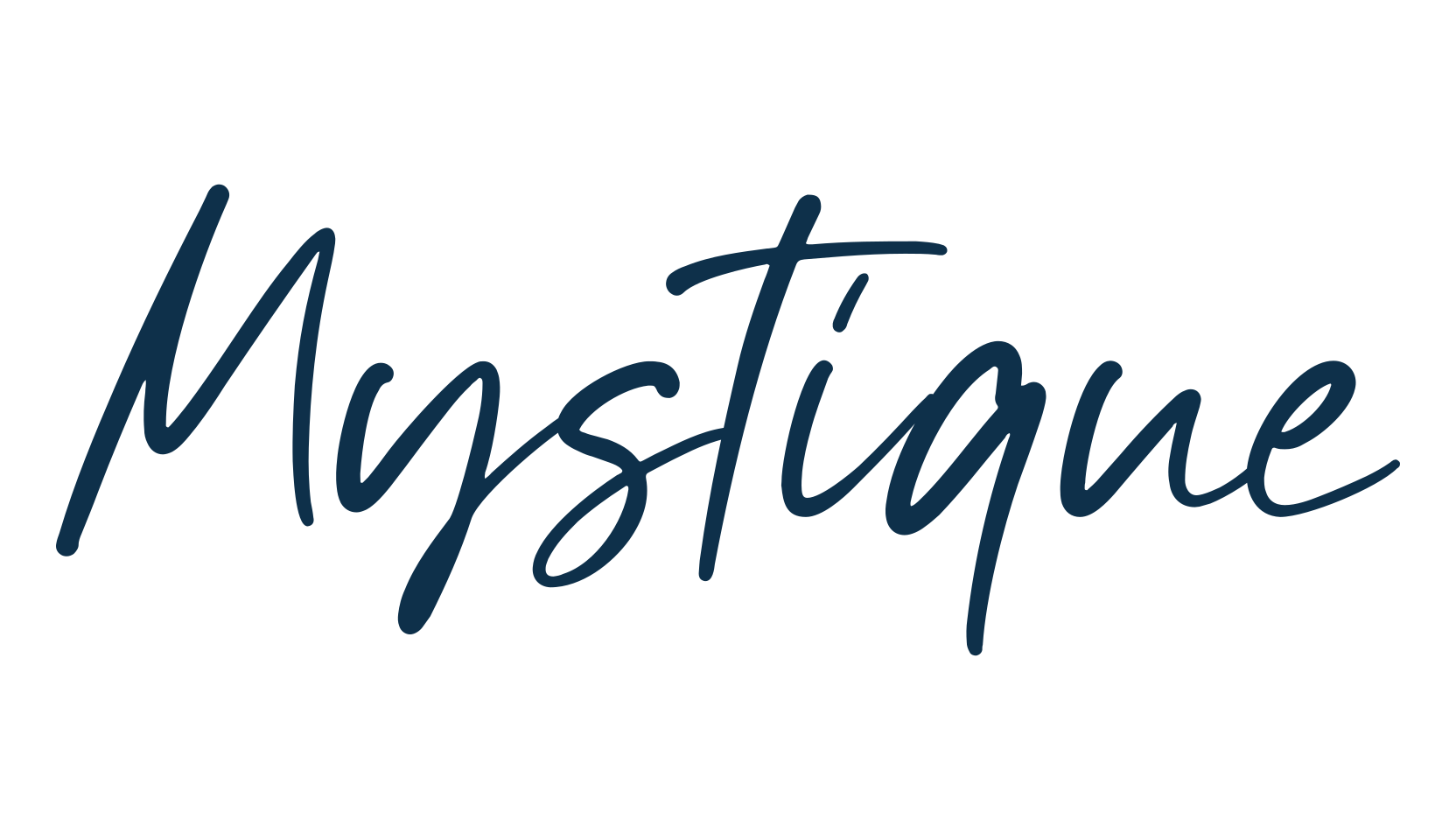 Mystique, script handwritten fancy decorative calligraphy font preview