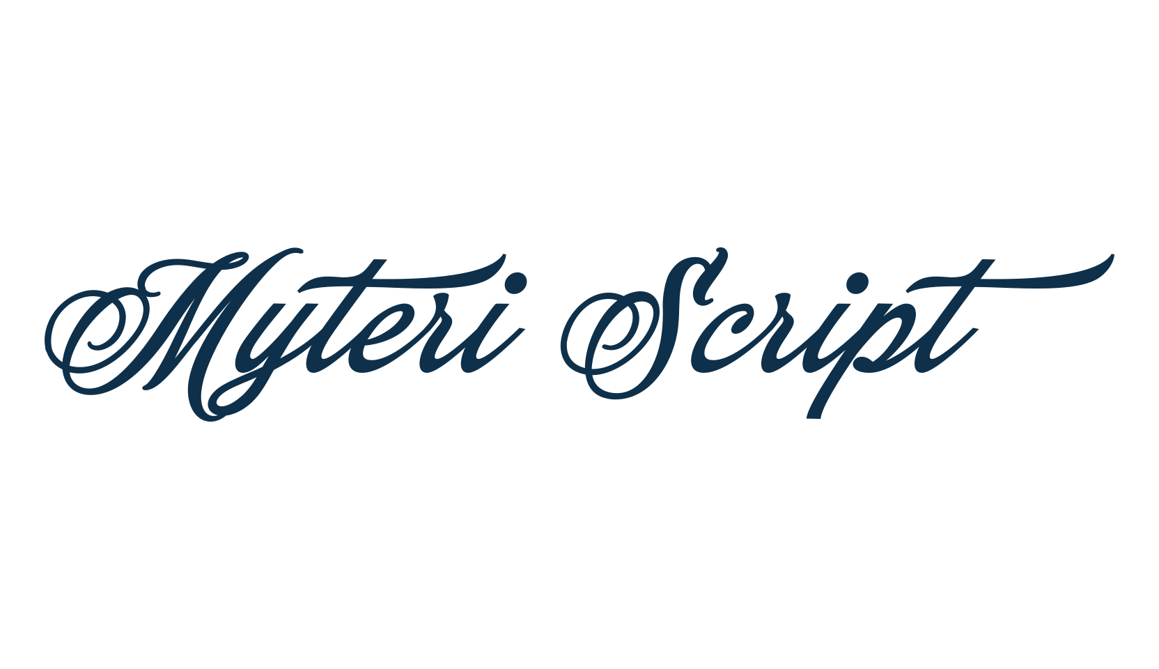 Myteri Script, script calligraphy fancy decorative font preview