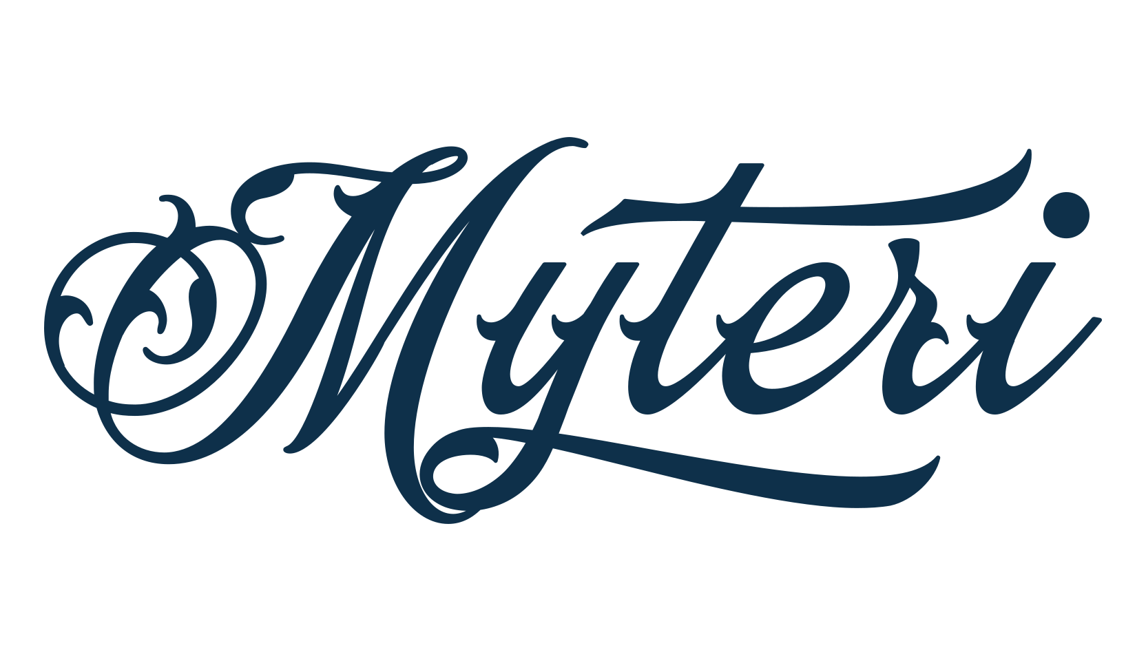 Myteri, script calligraphy fancy decorative font preview