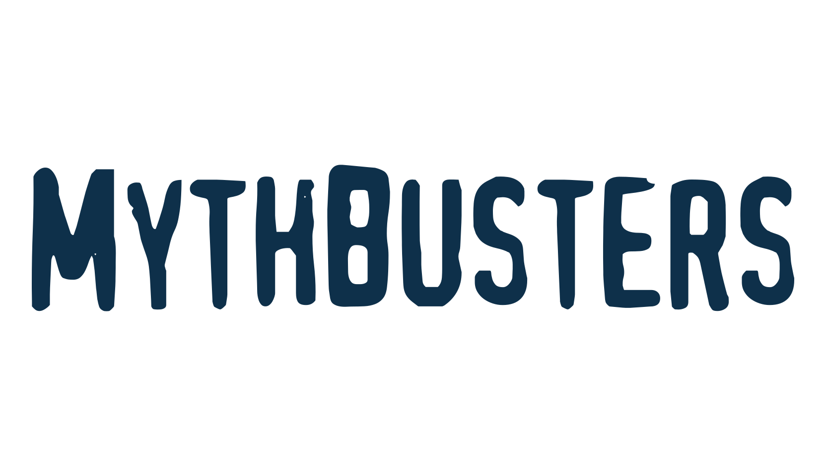 MythBusters, eroded font preview