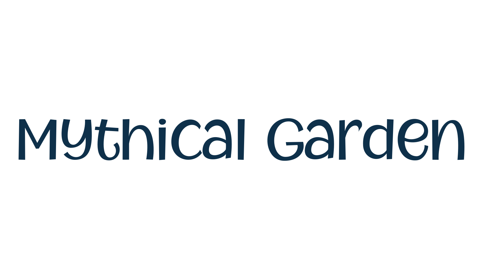 Mythical Garden, cartoon font preview