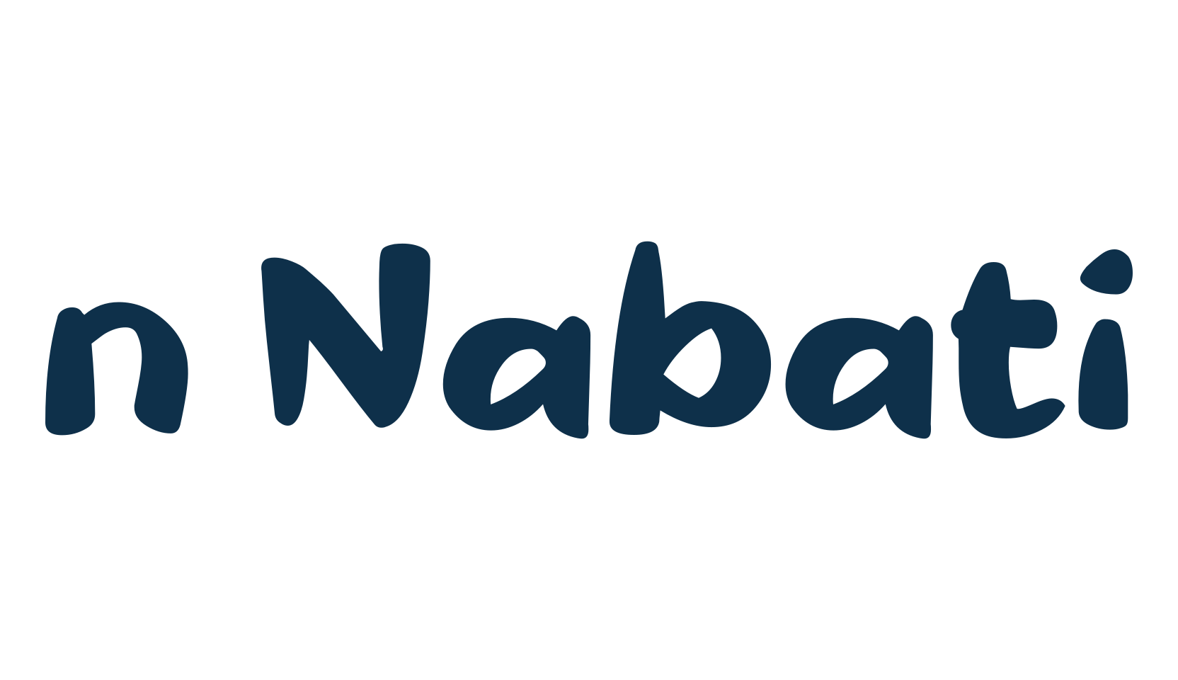 n Nabati, fancy cartoon decorative font preview