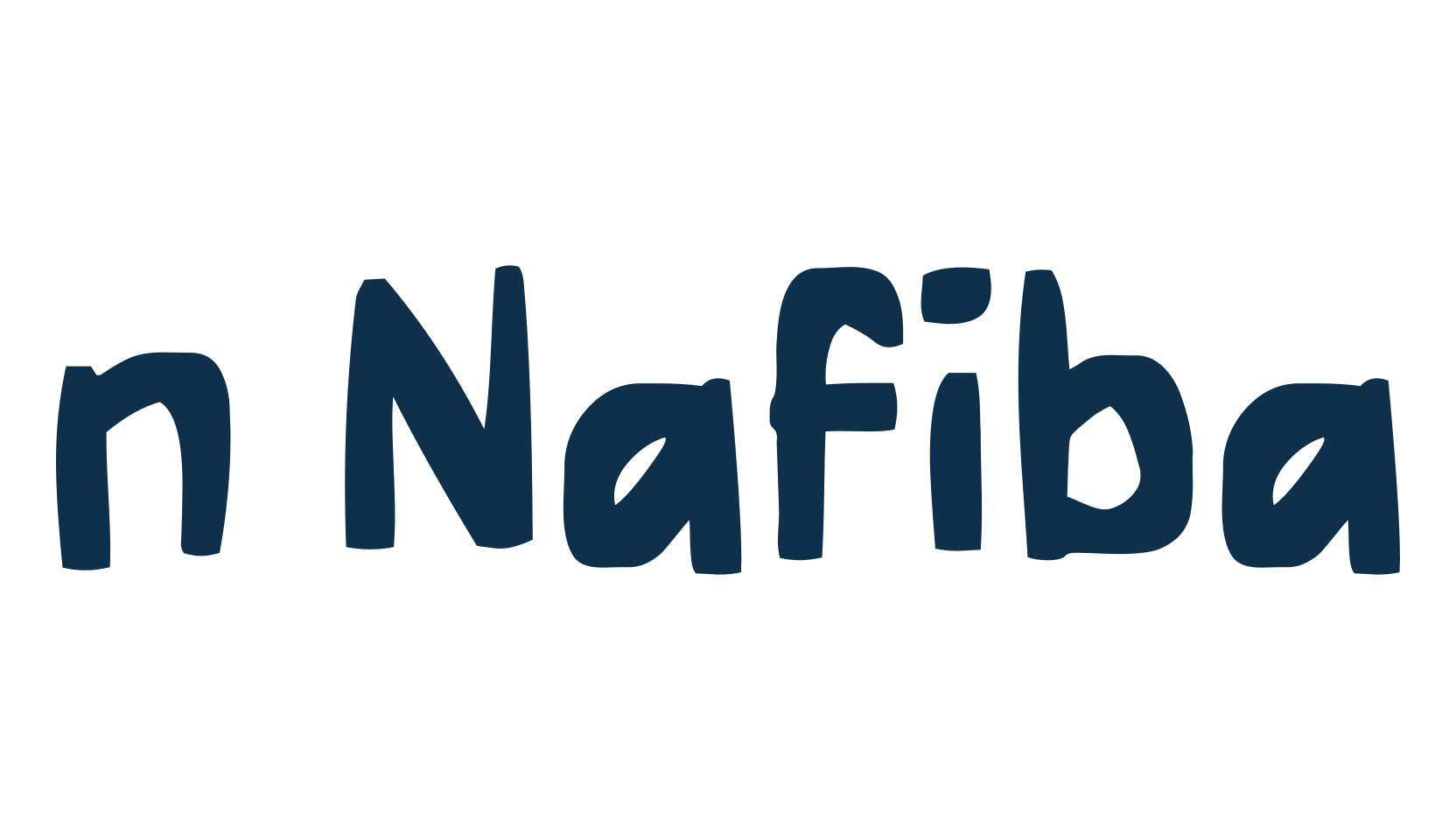 n Nafiba, fancy cartoon decorative comic font preview