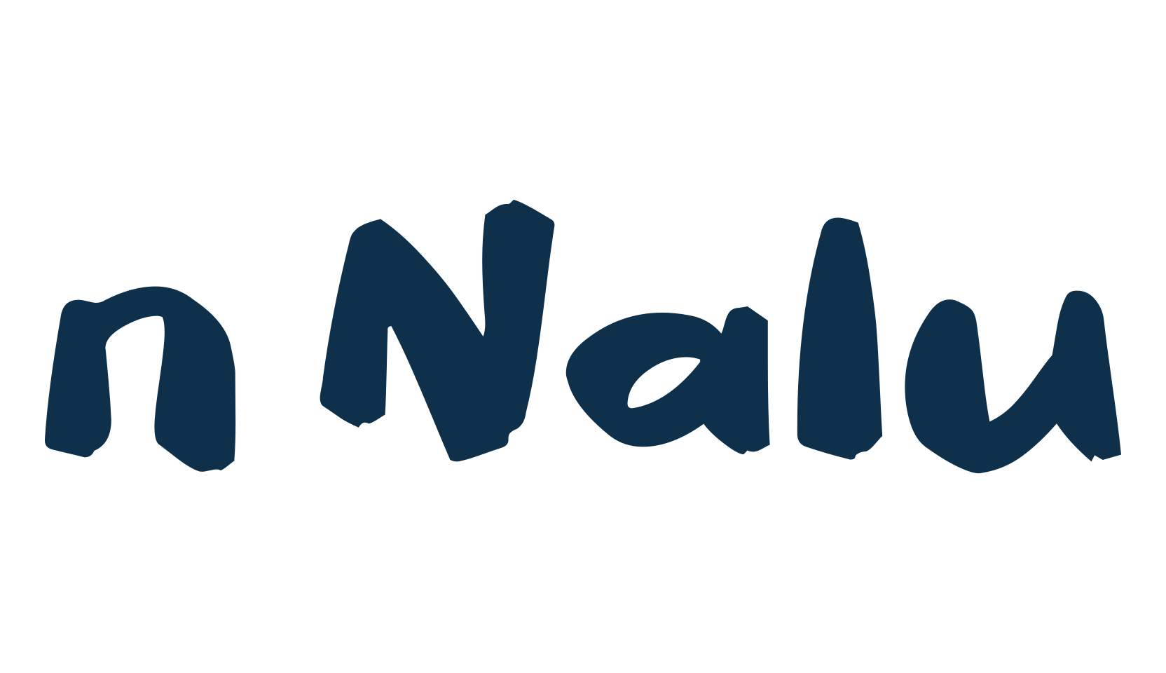n Nalu, brush font preview
