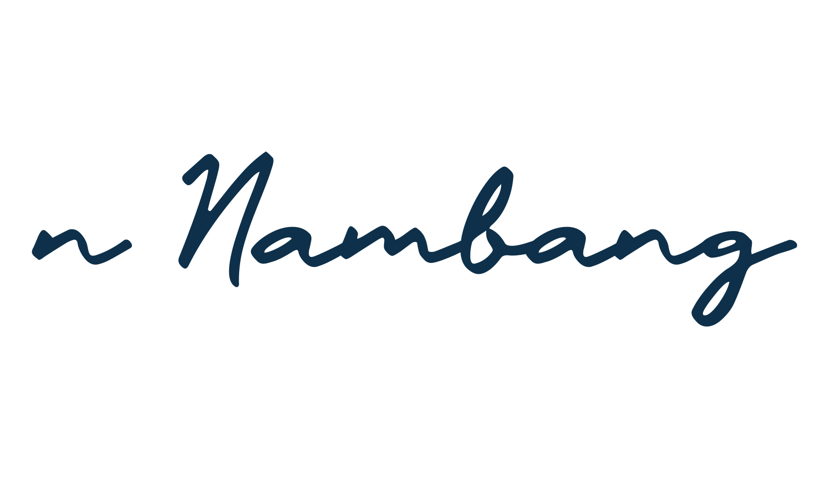 n Nambang, handwriting font preview