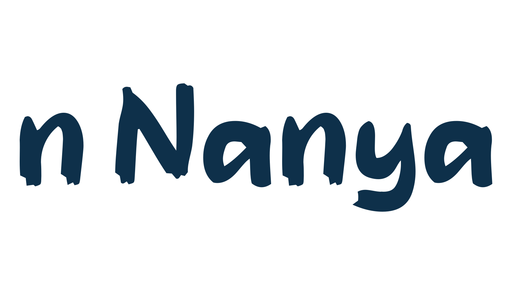 n Nanya, brush font preview