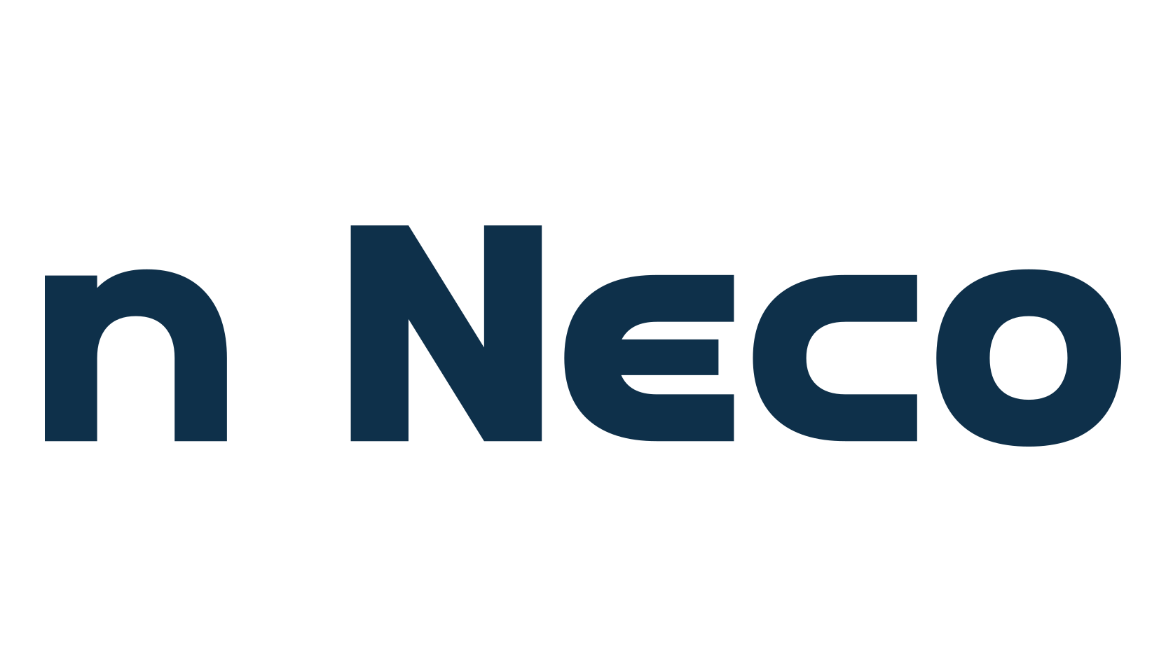 n Neco, techno sci-fi font preview