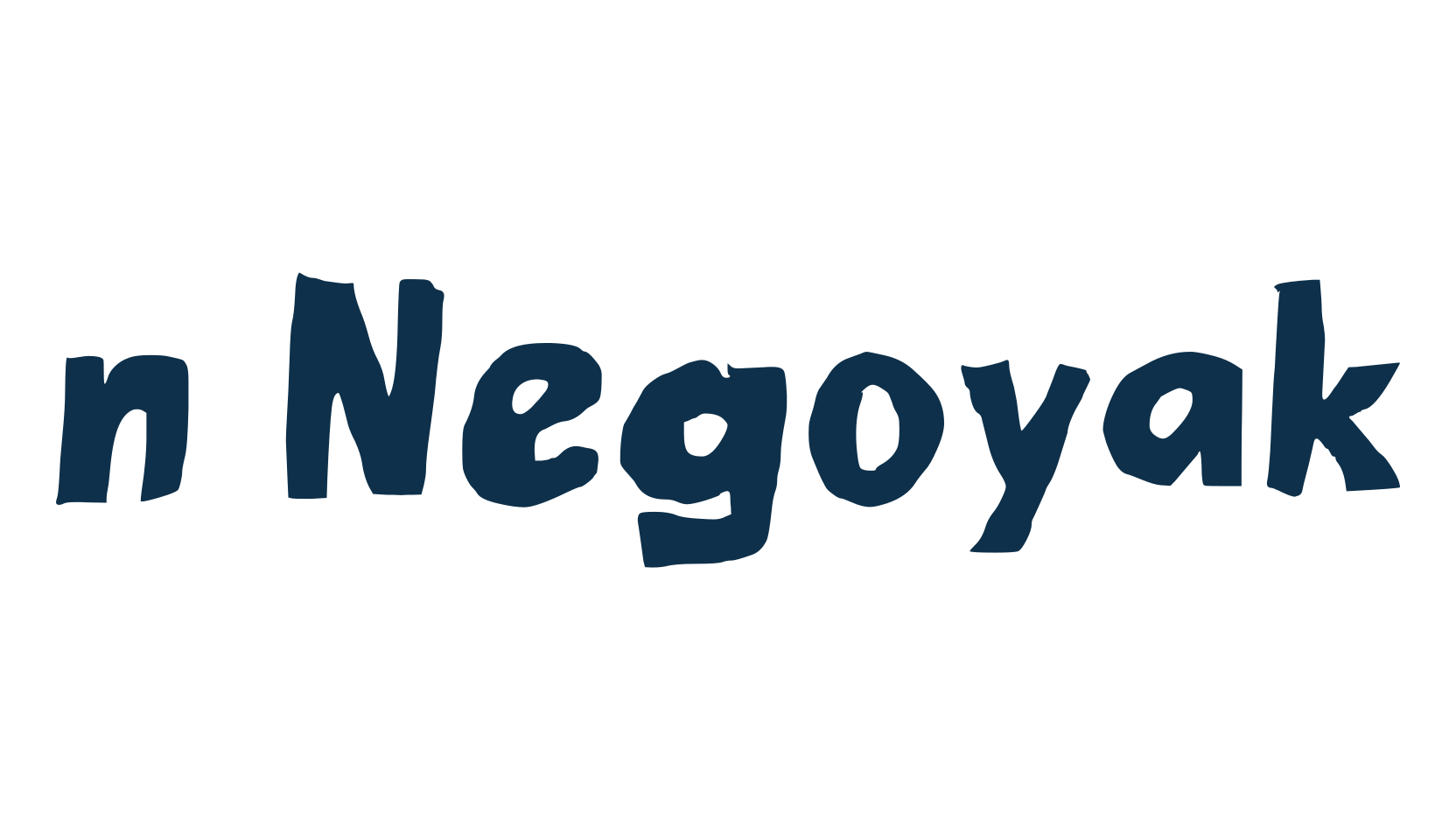 n Negoyak, eroded font preview