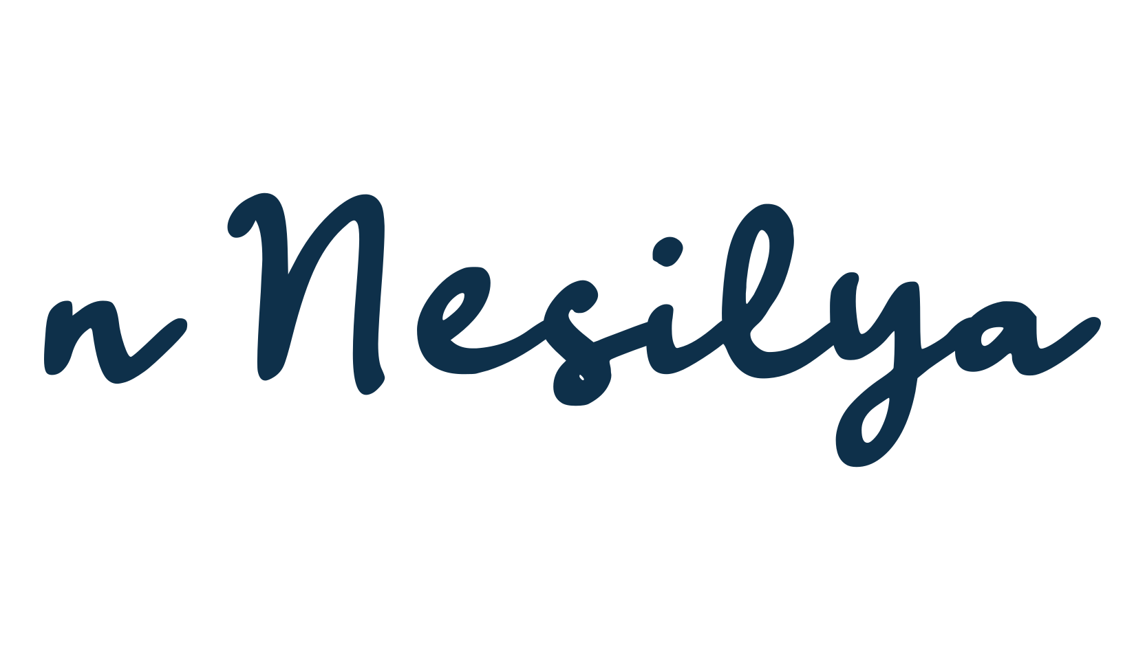 n Nesilya, handwriting font preview