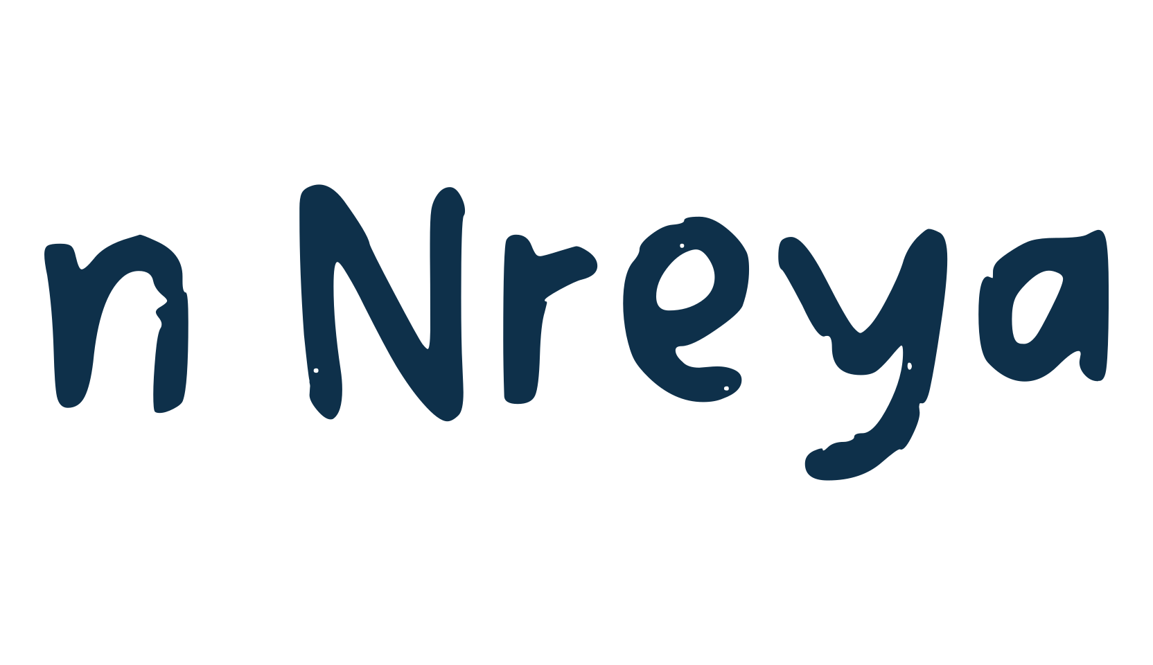 n Nreya, script handwritten fancy decorative calligraphy font preview