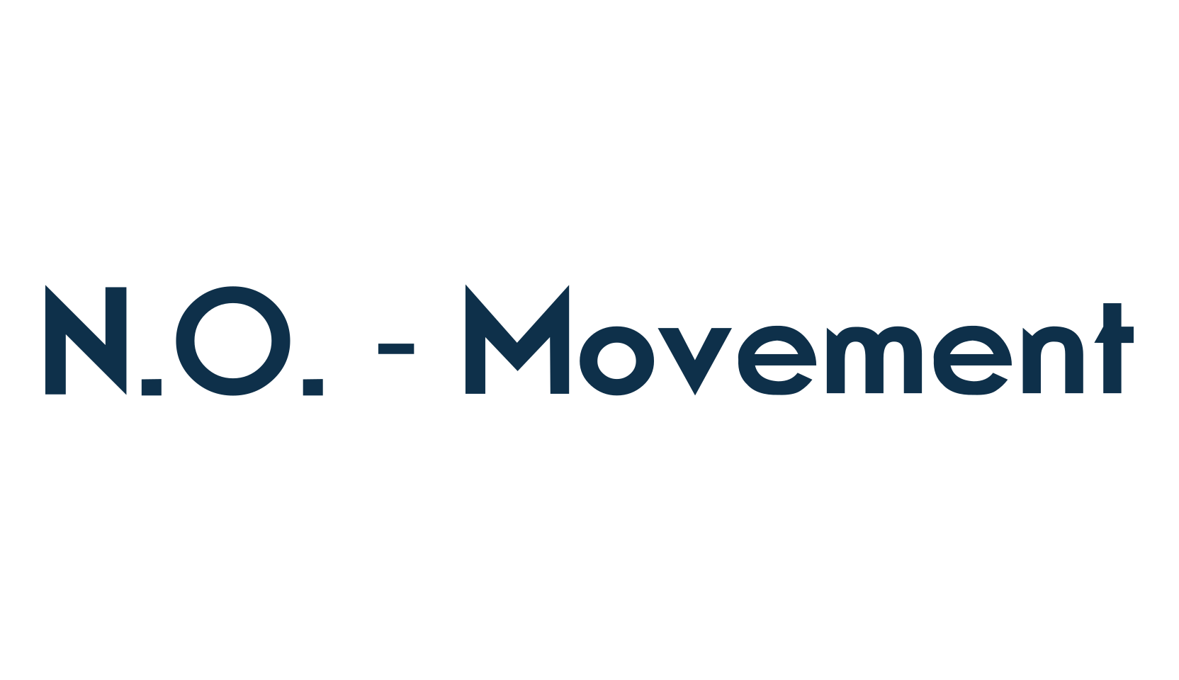N.O. - Movement, basic sans serif font preview