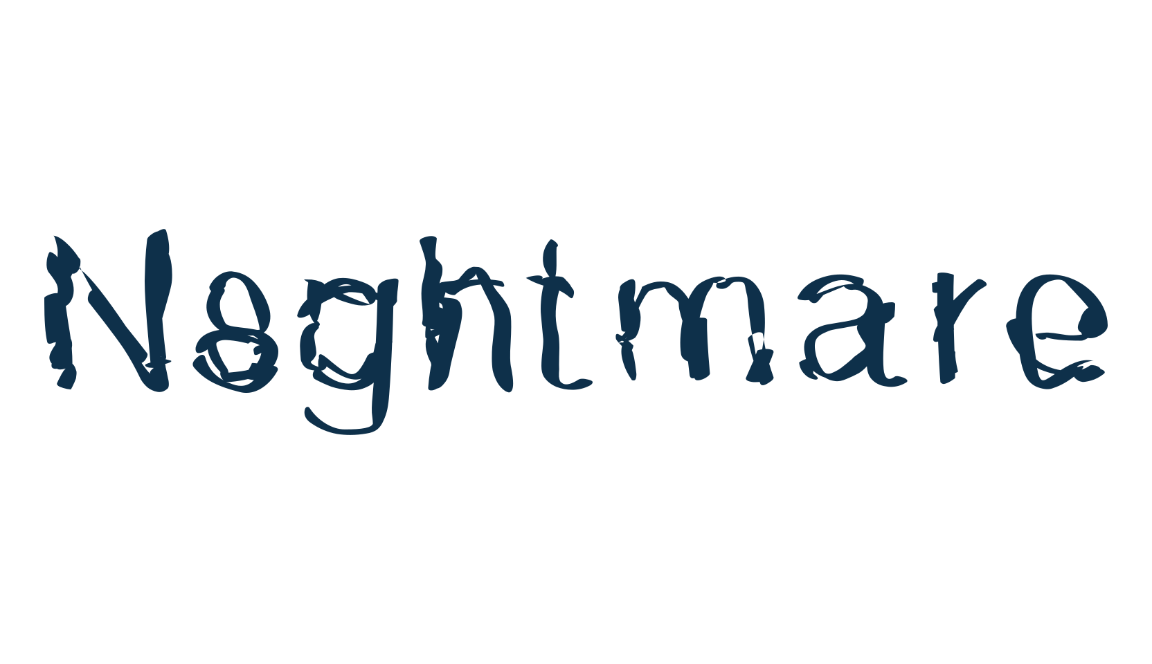 N8ghtmare, holiday halloween fancy decorative horror font preview