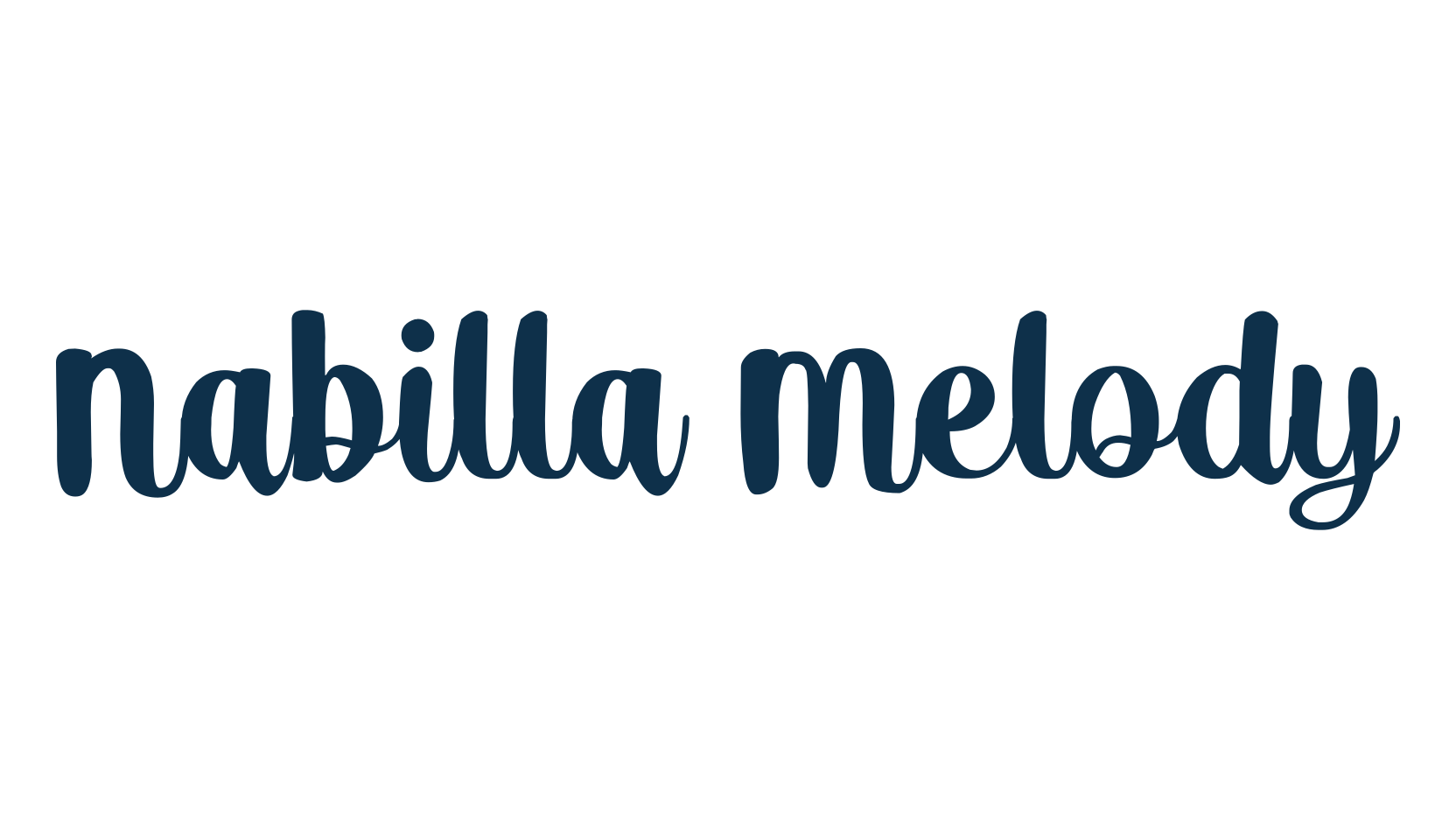Nabilla Melody, fancy decorative font preview