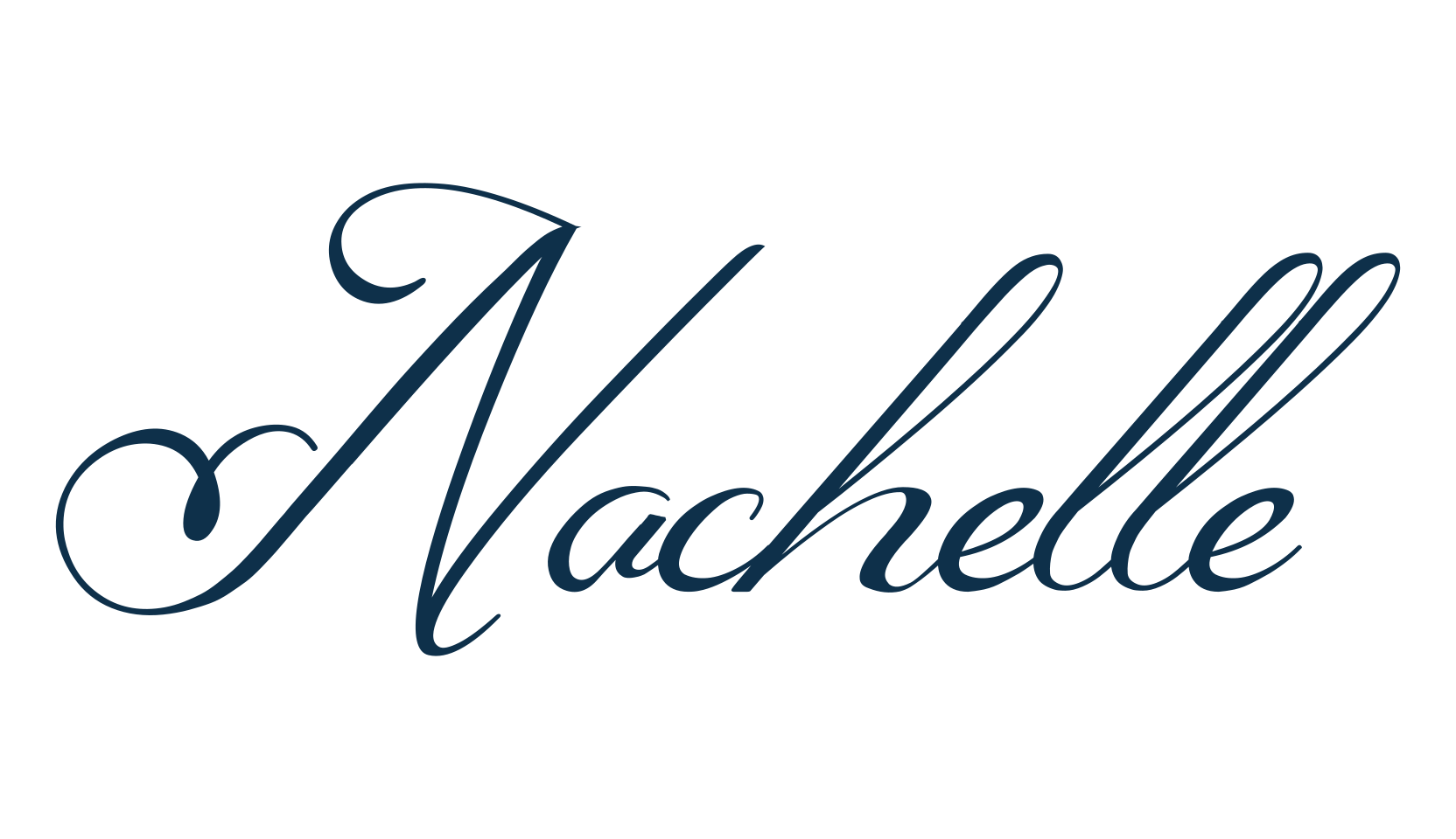 Nachelle, fancy decorative font preview