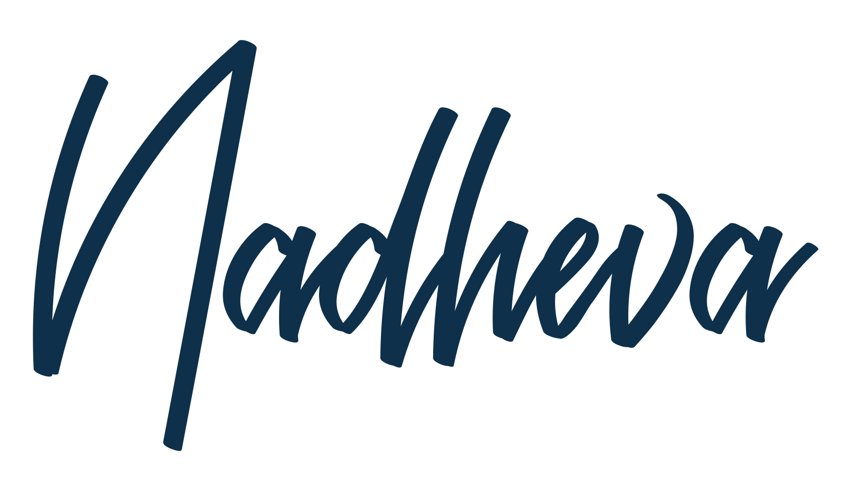 Nadheva, script handwritten fancy decorative calligraphy font preview