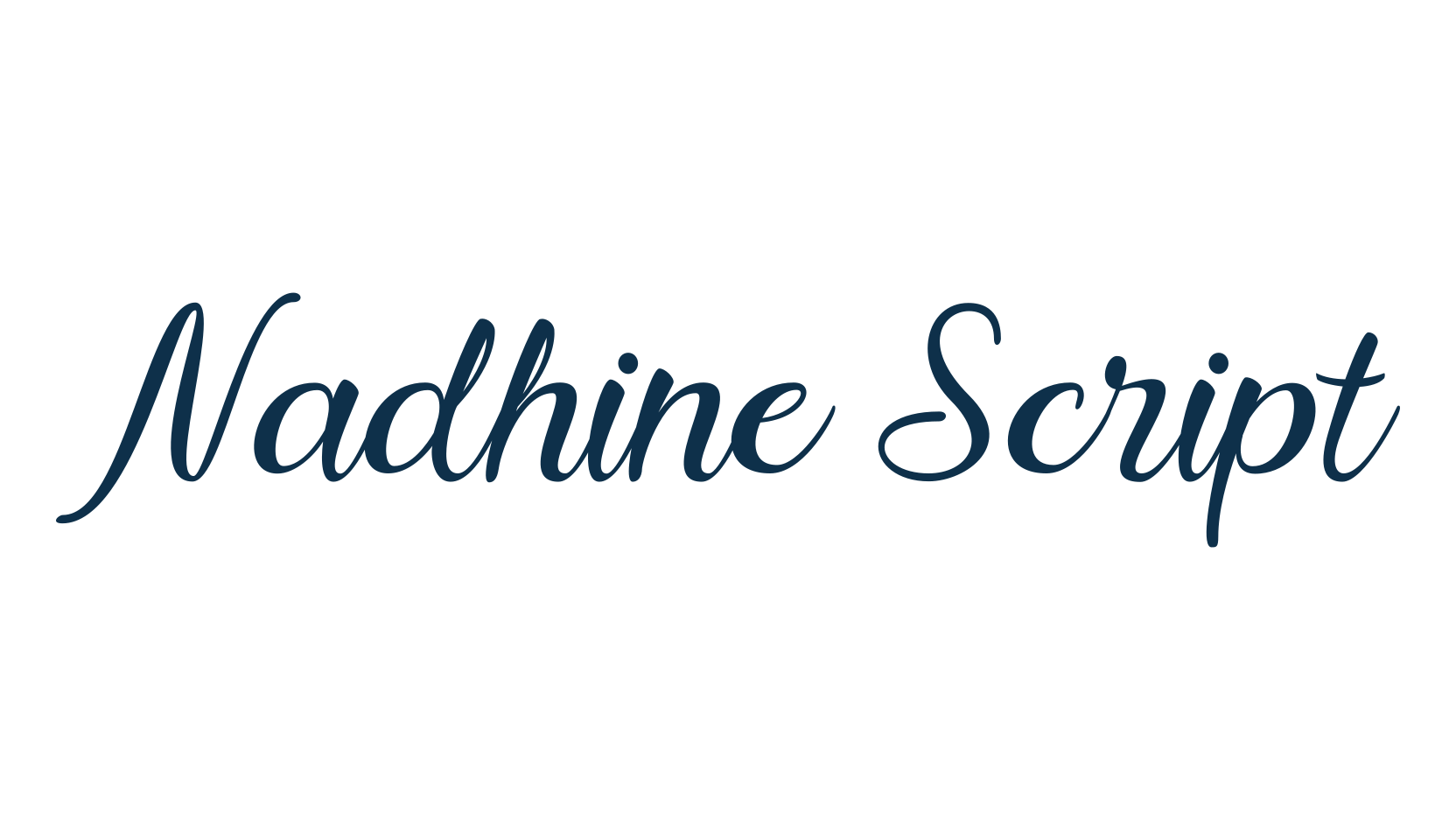 Nadhine Script, calligraphy font preview