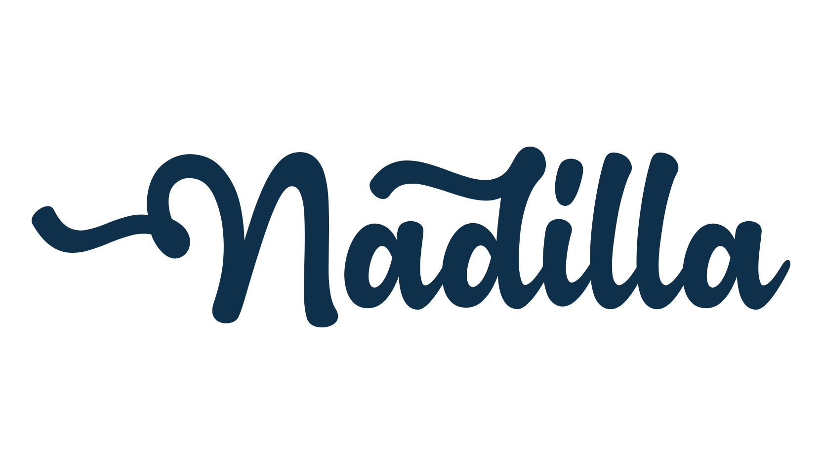 Nadilla, fancy decorative font preview