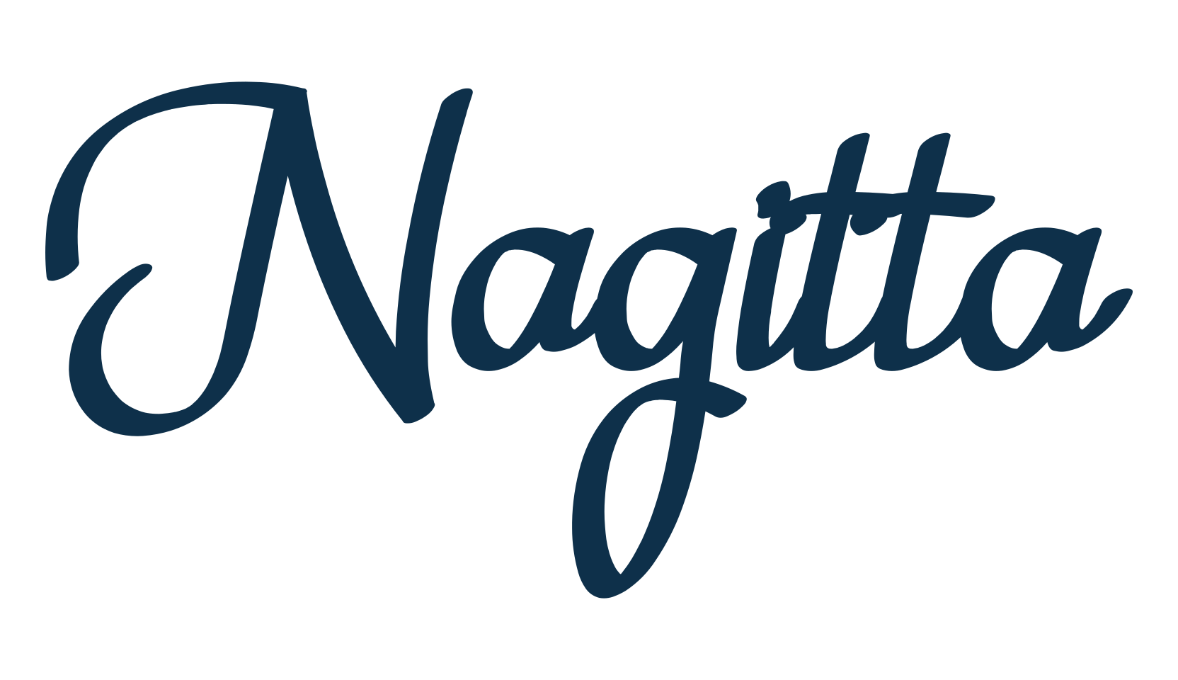 Nagitta, handwriting font preview
