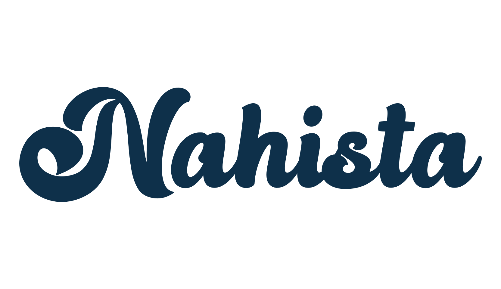 Nahista, old school font preview