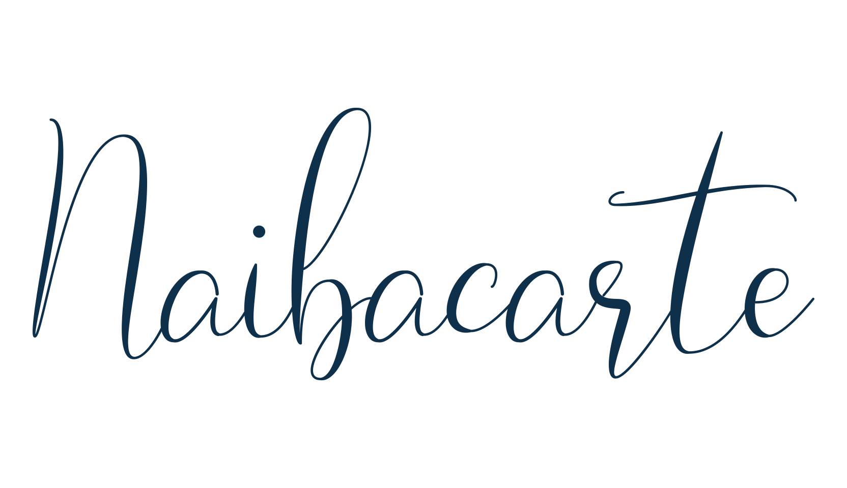 Naibacarte, script calligraphy fancy decorative font preview