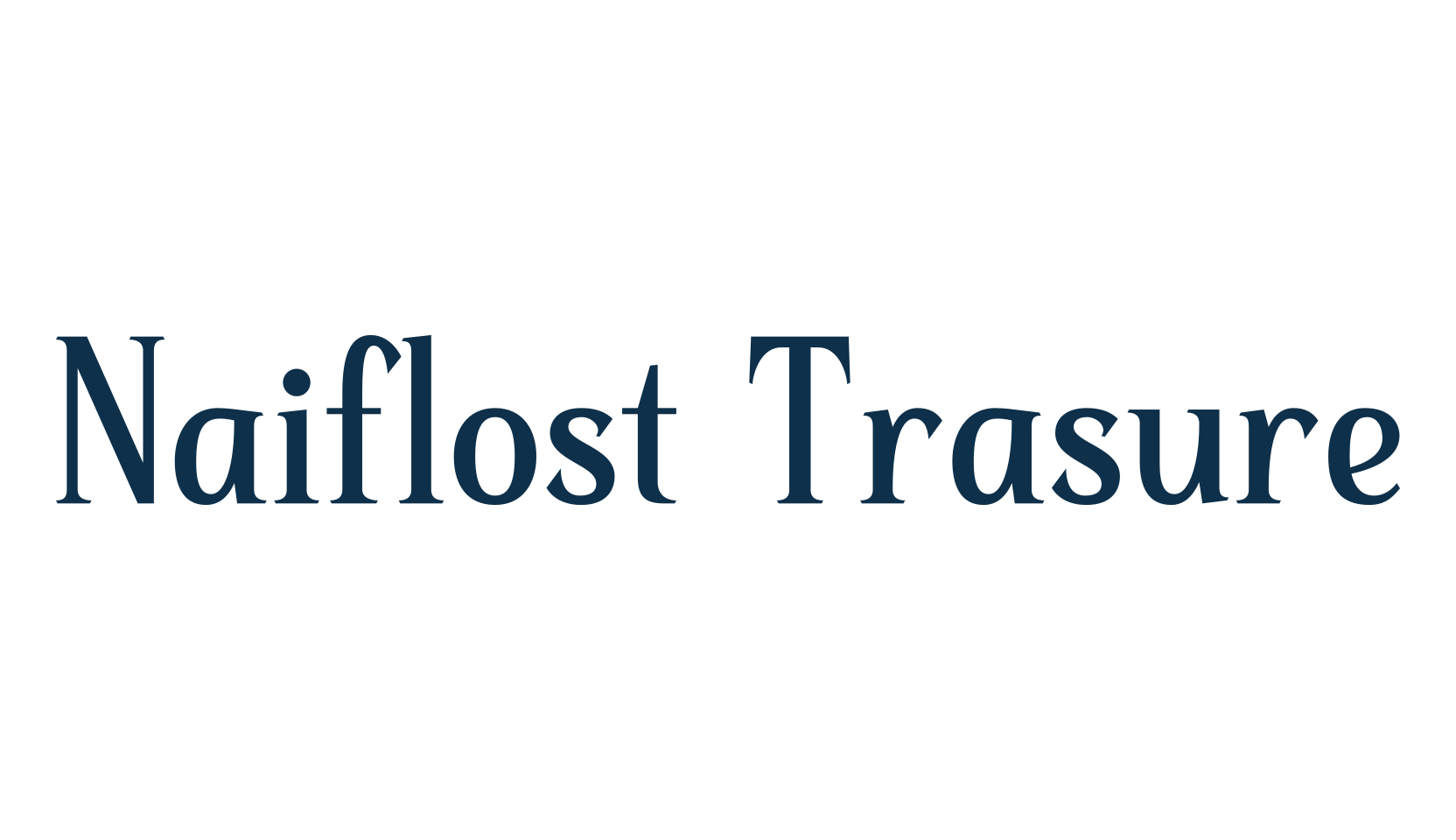 Naiflost Trasure, basic serif font preview