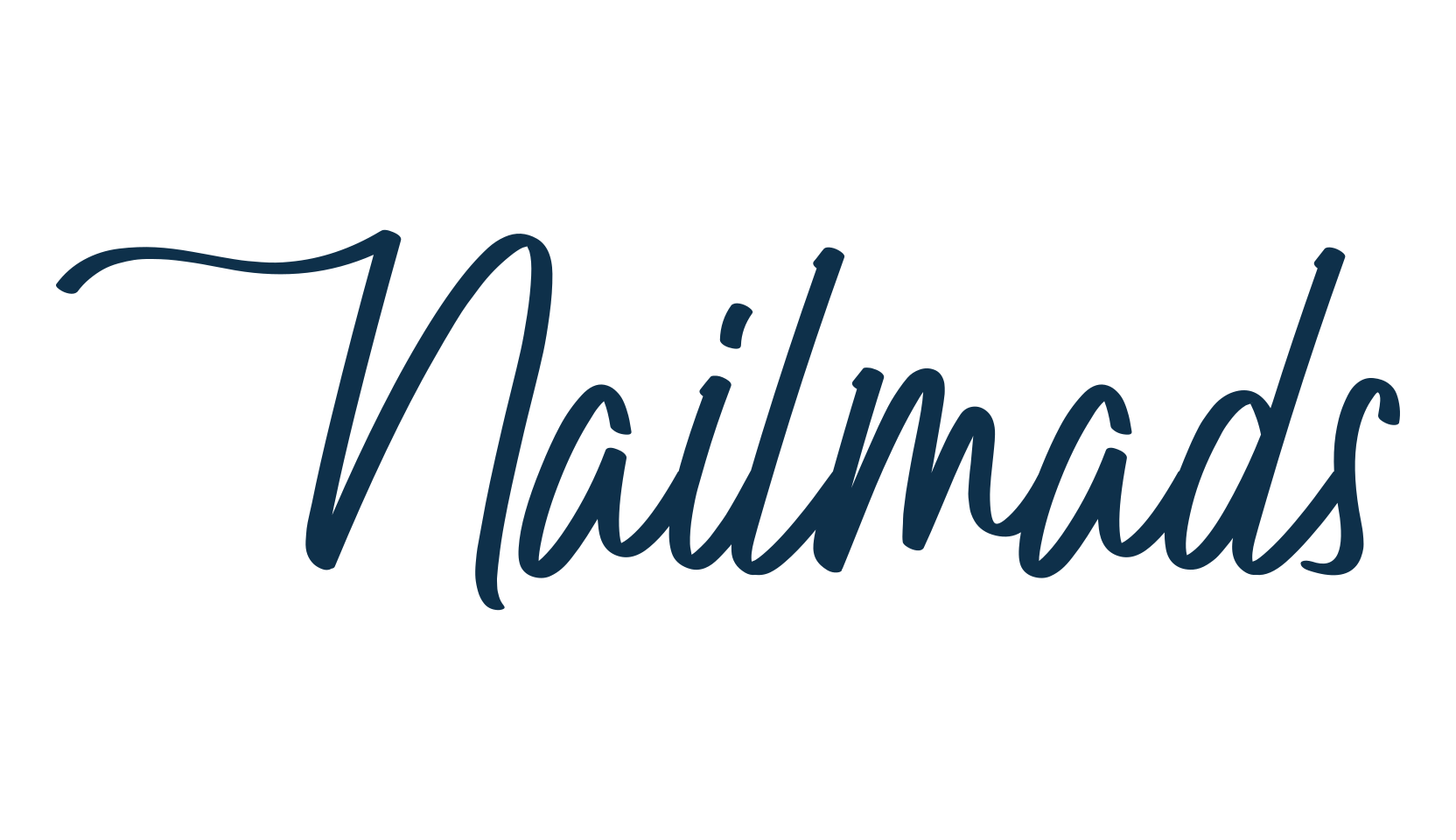 Nailmads, handwriting font preview