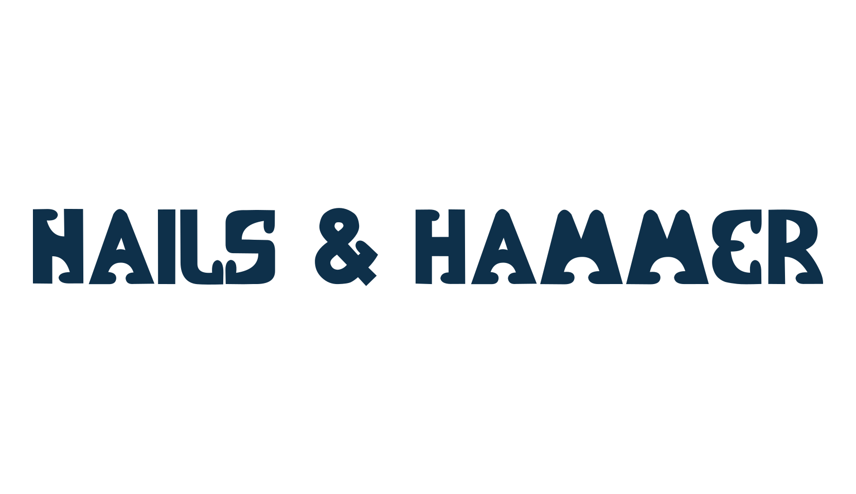 Nails & Hammer, fancy various decorative font preview