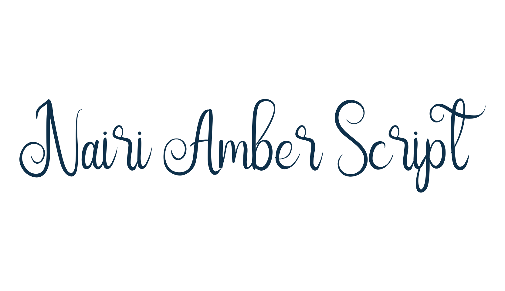 Nairi Amber Script, calligraphy font preview