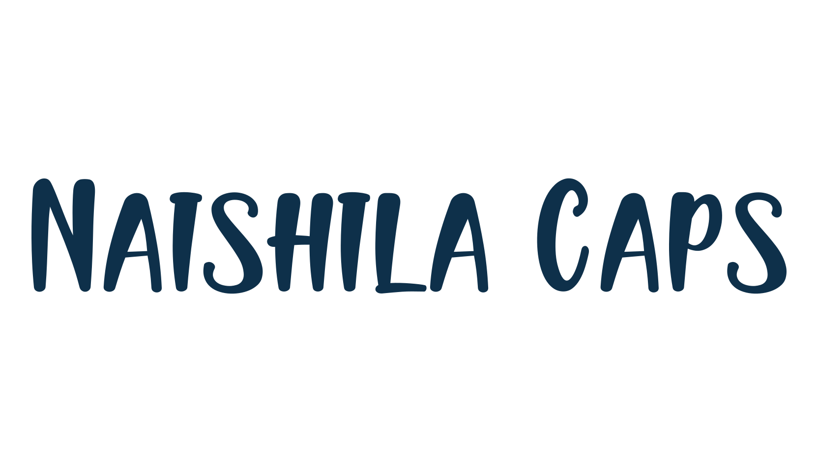 Naishila Caps, fancy cartoon decorative comic font preview