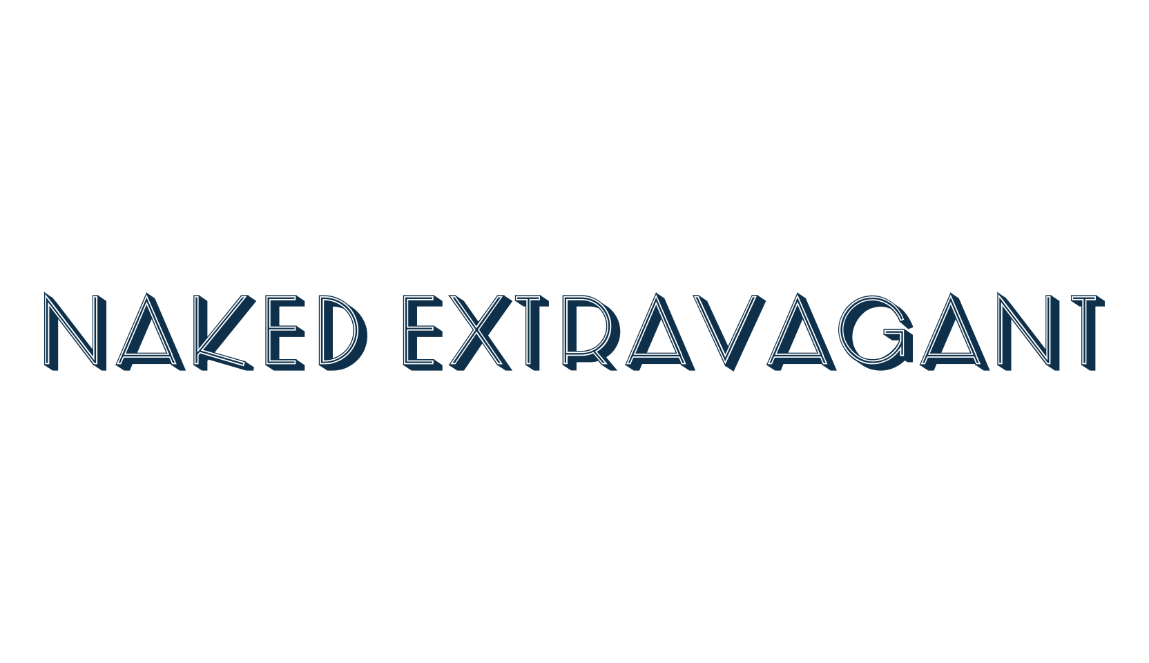 Naked Extravagant, fancy retro decorative font preview