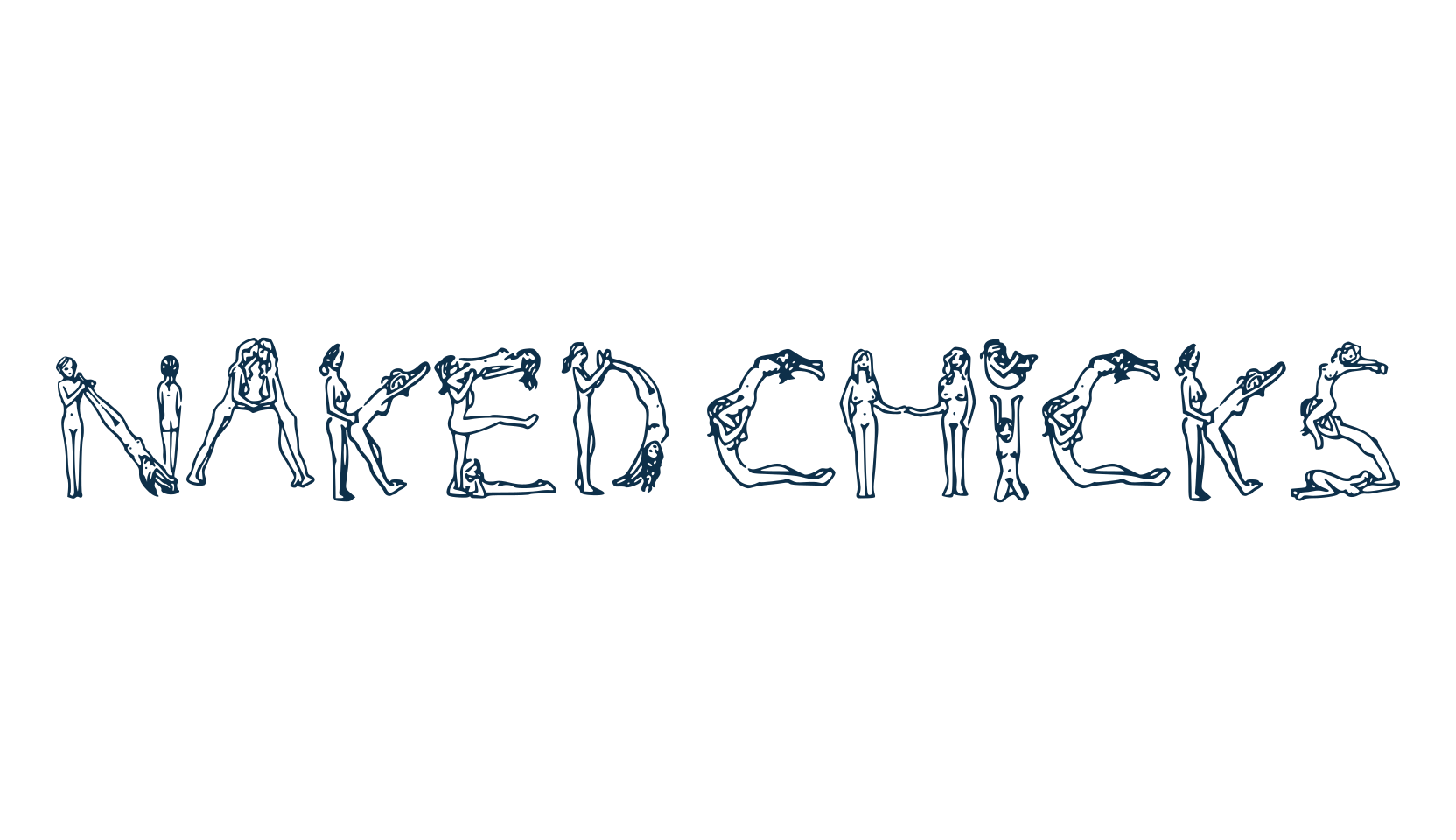 Naked Chicks, fancy decorative font preview
