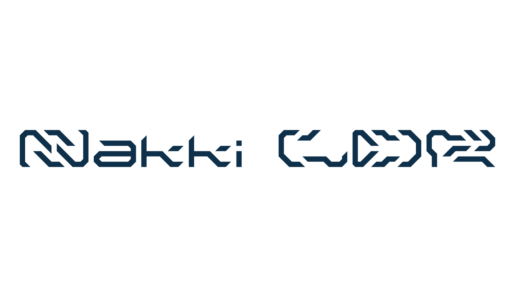 Nakki LDR, techno sci-fi font preview