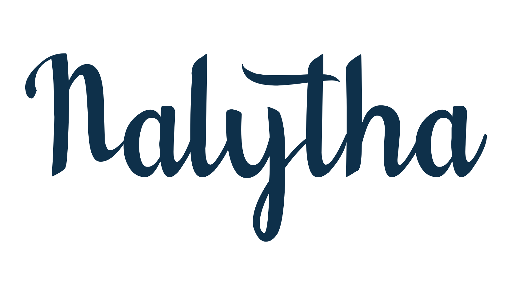 Nalytha, script calligraphy fancy decorative font preview